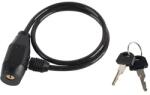 Smith And Locke Antifurt otel bicicleta SMITH AND LOCKE, invelis PVC, 60 x 600mm, cheie, negru