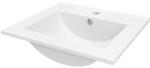 OPP1 Lavoar baie GOODHOME Aruna, ceramica, 51.1 x 45.6 cm, alb lucios