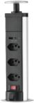 STARKE Prelungitor STRAKE 2824, 3 prize, 1.5m, negru (STRAKE2824)