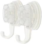 GOODHOME Carlig baie pentru prosop Tenno GOODHOME, 5.5 x 3.8 x 8 cm, ABS, transparent, 2 buc