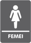 Creative Sign Indicator Toaleta Femei 10X14.5 PVC 1mm Creative Sign