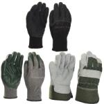 VERVE Set 3 perechi manusi uz general Verve, marime L, negru/verde/gri