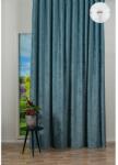MENDOLA Draperie Magnolia, inele, 140 x 260 cm, semiopac, turcoaz