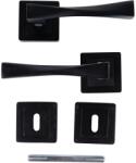 ASSA ABLOY Set manere, rozete cheie, aluminiu, negru, usi de interior Yale Verona