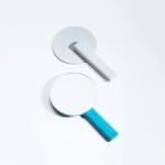 SPIN Oglinda cosmetica SPIN Paddle Vanity, 15 x 25 cm, metal, alb (MDNMRMT15SPWHT2)