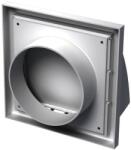 VENTS Grila ventilatie din plastic cu clapeta antiretur, 125 mm, alb