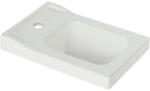 GoodHome Lavoar pe blat GOODHOME Lana, ceramica, 44.7 x 30.7 cm, alb lucios