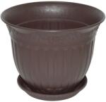 NAPOCHIM Set ghiveci cu farfurie rotund NAPOCHIM, polipropilena, 35 cm, bronz