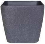 Verve Ghiveci flori VERVE, plastic, 35 x 35 x 33 cm, negru