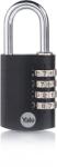 YALE Lacat Cu Cifru Negru 38Mm