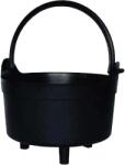 NAPOCHIM Ghiveci rotund ceaun NAPOCHIM, polipropilena, 20 cm, negru