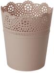 GoodHome Ghiveci din plastic, roz pudra, forma rotunda, 18 cm diametru GoodHome