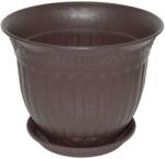 NAPOCHIM Set ghiveci cu farfurie rotund NAPOCHIM, polipropilena, 45 cm, bronz