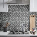 GOODHOME Mozaic interior, gri, sticla, patrat, 30 x 30 cm x 8 mm GoodHome Fazos