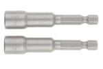 MTX Set 2 biti cu capete tubulare, 8 x 65 mm MTX Set capete bit, chei tubulare