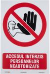 Creative Sign Indicator Acces Interzis Persoanelor Neautorizate