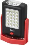 DIALL Lanterna LED cu functie dubla DIALL, 3 LED 14 lumeni si 20 LED 220 lumeni, IP20, 3xAAA, negru/rosu