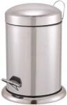 GoodHome Cos de gunoi pentru baie Korana GOODHOME, 5l, cu pedala, otel inoxidabil, argintiu Cos de gunoi