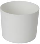 GoodHome Ghiveci din plastic, alb, forma rotunda, 9.6 diametru GoodHome