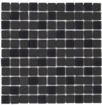 COLOURS Mozaic interior, negru, sticla, patrat, 29.5 x 29.5 cm x 4 mm Genovia