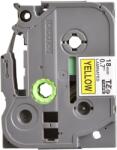 TRACON Casetă bandă etichete Brother TZe-S651, lit. negre/galben 24 mm / 8 m (TZE-S651)