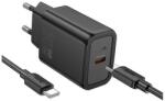 hoco. n62 hálózati töltő (USB-C, 30W, USB-C kábel, fekete) (N62_TYPEC_TYPEC_B)