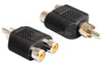 Delock 2 x RCA anya > 1 x RCA apa adapter (DL84499) (DL84499)