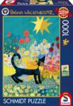 Schmidt Spiele Пъзел Schmidt от 1000 части - Котка в море от цветя (58661)