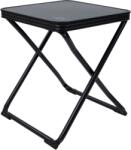 Bo-Camp Stool + Table-top black kis kemping szék