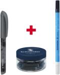 Schneider Easy Pen, Sötétszürke + Tollbetét 30 db/tégely + Corry tinta eltávolító toll