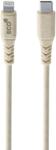 Cellularline Кабел Cellularline - Eco, USB-C/Lightining, 1.2 m, бежов (USBDATAECOC2LMFI1E)