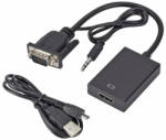 PremiumCord VGA to HDMI +audio átalakító konverter (KHCON-49) (KHCON-49)