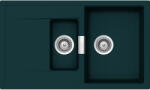 SCHOCK Schock Mono D-150 konyhai mosogatótálca Cristadur Green Line Ivy 860 x 510 mm, gránit kompozit, megfordítható, hagyományos beépítés, intenzív sötétzöld (MOND150IVY)