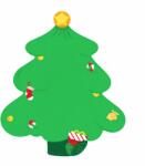 Niimbot 1EA03023902, 49x49mm, 150db, karácsonyfa, színes önragasztó címkék (1EA03023902)