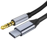AUTOLIFE TYPE-C/AUX kábel 3, 5 mm - 1 méter hosszú sztereó hangátvitelhez (20540) - l-m-s