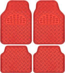 Autolife 03048 Alumíniumhatású univerzális gumiszőnyeg autóba 4 db-os - Piros (5606) - l-m-s