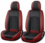 Carguard Prémium 5 személyes autótakarók Deluxe perforált öko bőr és textil - sötétpiros - fekete