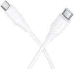 hoco. Cablu Date/Incarcare HOCO X124, USB-C - USB-C, 60W, 1m (Alb)