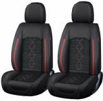 Carguard Prémium 5 személyes autótakarók Deluxe perforált öko bőr és textil - fekete - sötétpiros