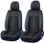 Carguard Prémium 5 személyes autótakarók Deluxe perforált öko bőr és textil - fekete - sötétkék