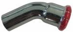 m-tech CarboPress 15mm 45°KB könyök, szénacél (MTF05-015)