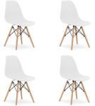 Bravolo OSAKA Szék Fehér / Természetes Lábak x 4