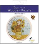 Fridolin Puzzle rotund din lemn Fridolin din 48 piese - Floarea-soarelui (F11182) Puzzle