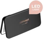 Concept KZ2020 - LED козметично огледало PERFECT SKIN LED/1, 5W/5V 300 mAh черно (CO0073)