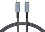 Tech-Protect Cablu de date TECH-PROTECT UltraBoost Max, 2x USB Type-C, 5A, 8K, 40Gbps, PD240W, 1m, Gri (5906302308989)