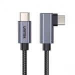Unitek Cablu Date UNITEK USB-C 90Grade PD100W 3m Negru (C14123BK-3M)