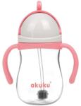 Akuku Akuku, cana cu pai cu greutate, A0676, 280 ml, roz Set pentru masa bebelusi