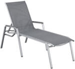 Kettler Cirrus Silver Line alumínium napozóágy - ezüst / szürke
