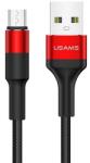 USAMS Cablu de date Usams U5, USB-A la MicroUSB, 2A, 1.2m, Rosu (6958444957050)