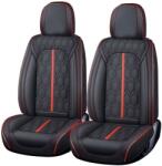 Carguard Prémium autótakarók 5 személyesre Deluxe perforált ecobőr - fekete - piros